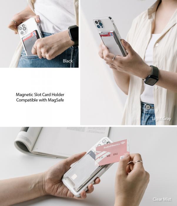 UTGATT5 - Ringke Magsafe Magnetic Korthllare iPhone 12 /13 (Pro/Max/Mini) - Gr