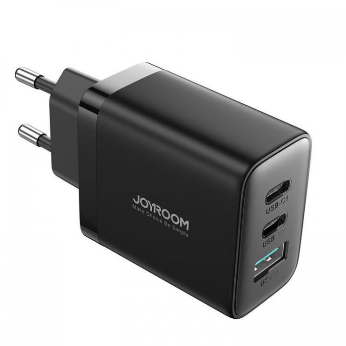 Joyroom - Joyroom Snabbladdare 2x USB-C USB-A 32W - Svart