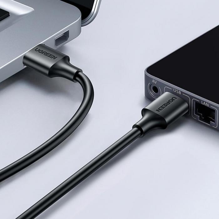 Ugreen - Ugreen USB Till USB 2.0 Kabel 3m - Svart