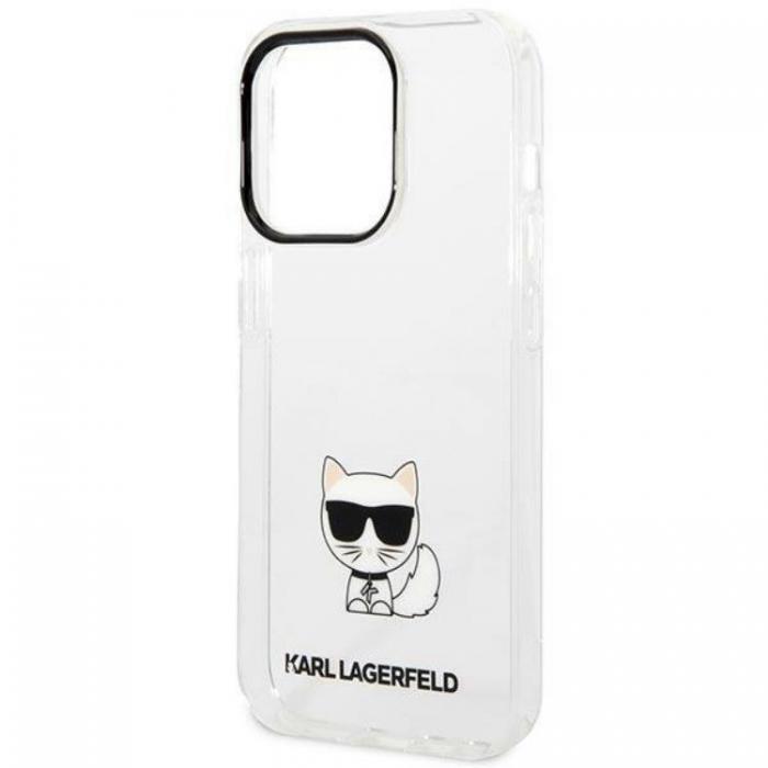KARL LAGERFELD - Karl Lagerfeld iPhone 14 Pro Max Skal Transparent Choupette Body