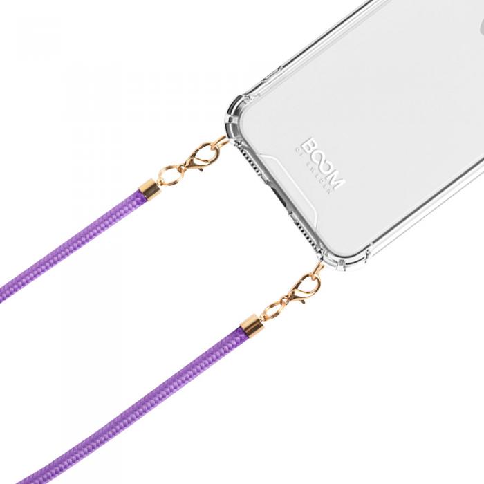 Boom of Sweden - Boom iPhone 13 skal med mobilhalsband- Rope Purple