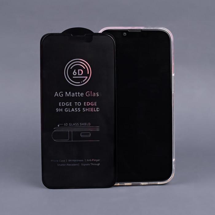 OEM - Skyddsglas Matt fr iPhone 13 Mini med Svart Ram