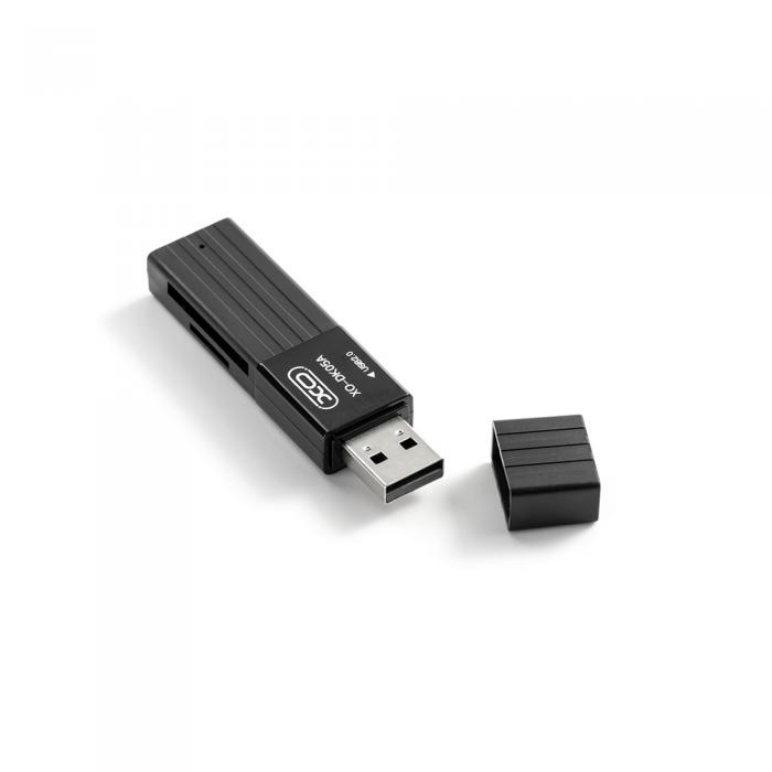 XO - XO DK05A 2-i-1 Kortlsare USB 2.0 Svart