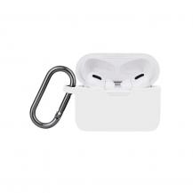 North - NORTH Airpods Pro Skyddsväska Silicone Karbinhängare Vit