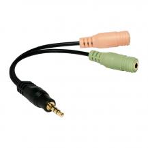 LogiLink - LogiLink 3 5mm Headsetuttag -> Mic/Ljud
