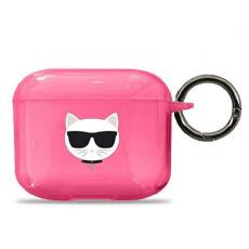 KARL LAGERFELD - Karl Lagerfeld Skal AirPods 3 Choupette - Rosa