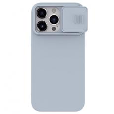 Nillkin - Nillkin iPhone 15 Pro Mobilskal CamShield Silky Silikon - Grå