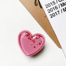 A-One Brand - Heart Beads Popup Hållare - Ljusrosa