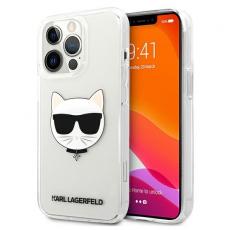 KARL LAGERFELD - Karl Lagerfeld Choupette Head Skal iPhone 13 Pro Max - Transparent