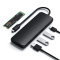 Satechi - Satechi USB-C Hybrid Med Built-in SSD Storage - Svart