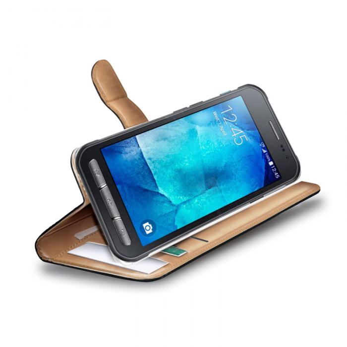 UTGATT5 - Celly Wallet Case till Samsung Galaxy Xcover 3 - Svart/Beige