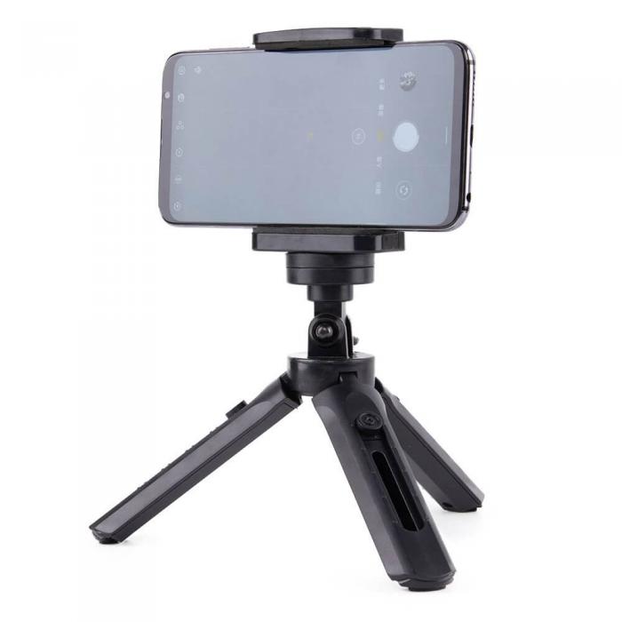 Ruhtel - Mini Tripod telefonhllare selfie stick GoPro Svart