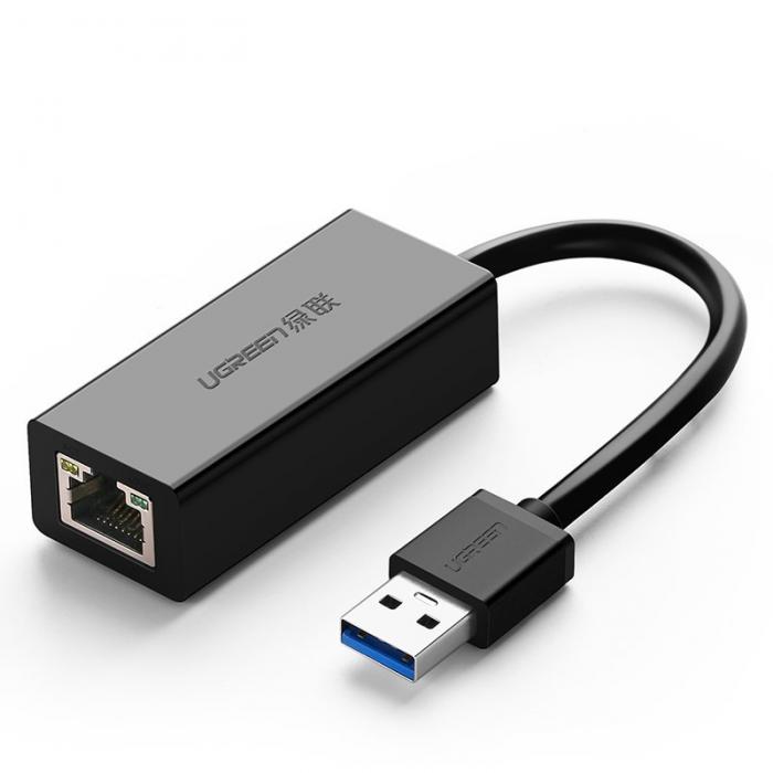 UTGATT5 - UGreen USB 3.2 Gen 1 1000 Mbps Gigabit Ethernet adapter Svart