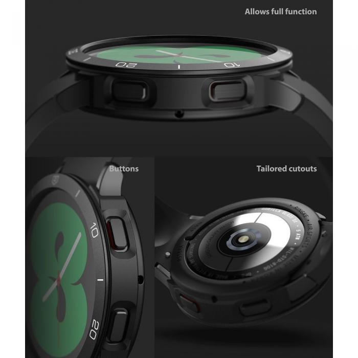 UTGATT5 - Ringke Air & Bezel Styling Galaxy Watch 4 44 mm - Svart