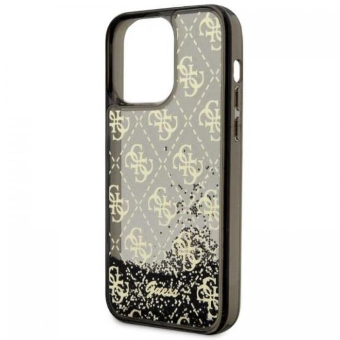 Guess - Guess iPhone 14 Pro Max Mobilskal Liquid Glitter 4G - Svart