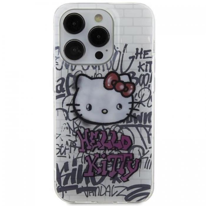 Hello Kitty - Hello Kitty iPhone 14 Pro Max Mobilskal IML Kitty On Bricks Graffiti
