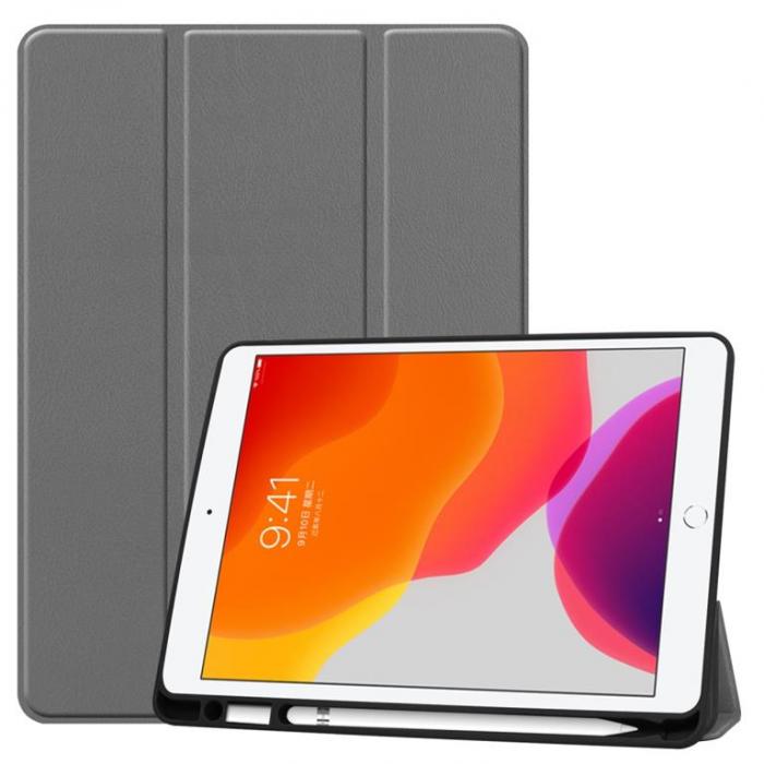 A-One Brand - iPad 10.2 (2019/2020/2021) Tri-fold Fodral - Gr