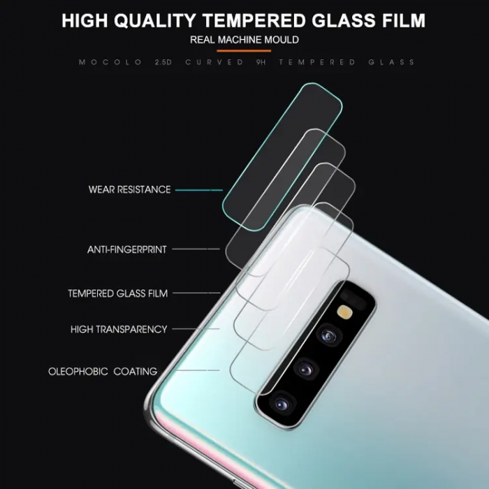 SiGN - Mocolo Galaxy S10 Plus Kameralinsskydd i Hrdat Glas