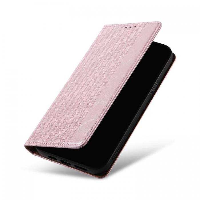 UTGATT - iPhone 12 Plnboksfodral Magnet Strap - Rosa