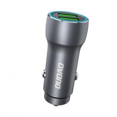 Dudao - Dudao Snabb Billaddare 18W 2 x USB - Grå