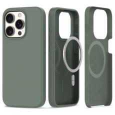 Tech-Protect - Tech-Protect iPhone 15 Pro Mobilskal Magsafe Silikon - Olive