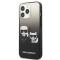 KARL LAGERFELD - Karl Lagerfeld iPhone 13 Pro Skal Gradient Ikonik Karl & Choupette - Svart