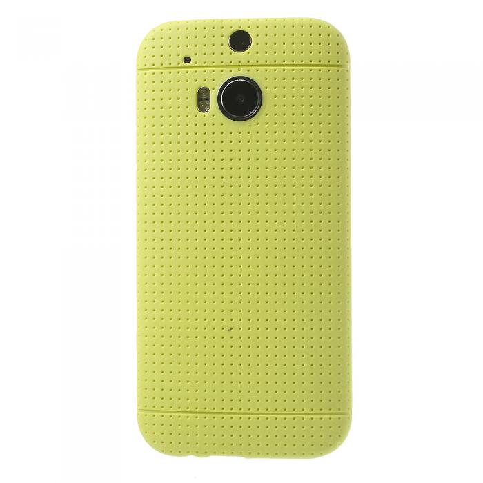 UTGATT4 - Dot Case FlexiSkal till HTC One (M8) - Gul