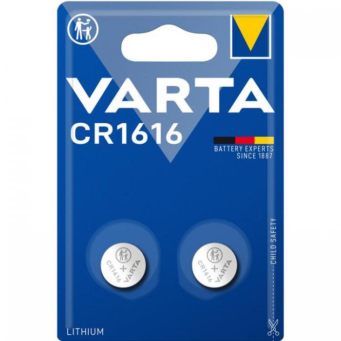 UTGATT1 - Varta CR1616 2-pack Lithium Knappcellsbatteri 3V