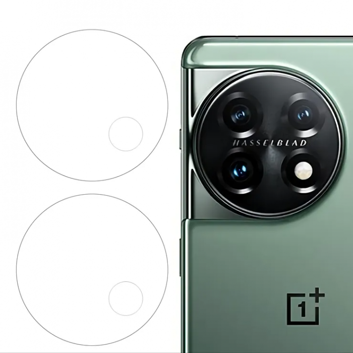 A-One Brand - [2-Pack] OnePlus 11 5G Kameralinsskydd i Hrdat glas