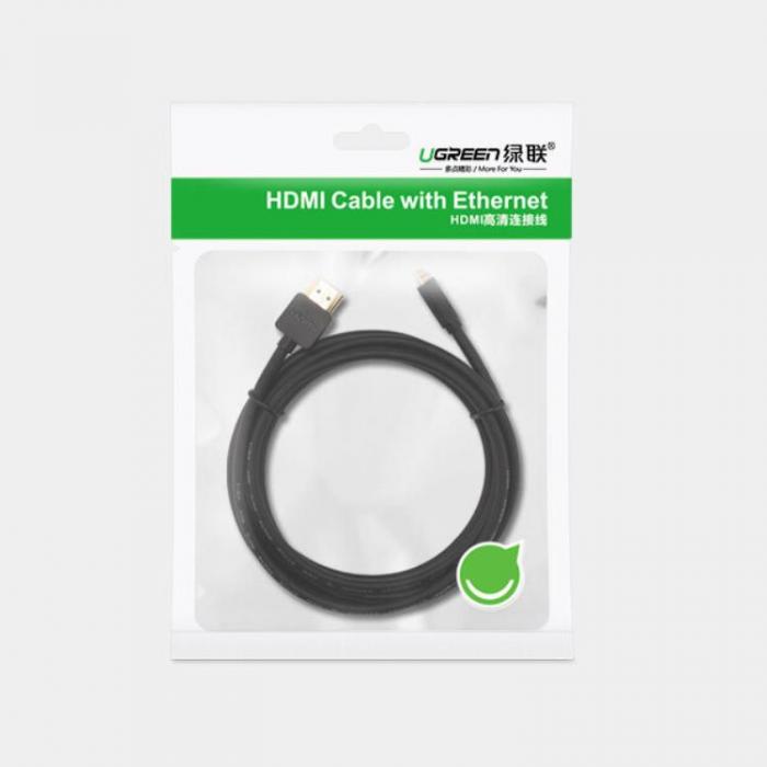 Ugreen - Ugreen HDMI 2.0 Till Micro HDMI Kabel 1 m - Svart