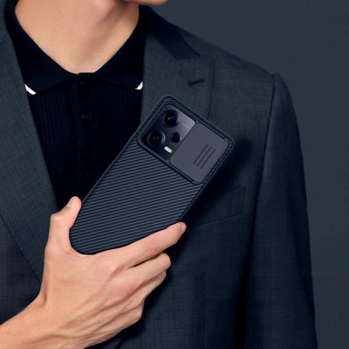 Nillkin - Nillkin Xiaomi Redmi Note 12 Mobilskal Camshield - Svart