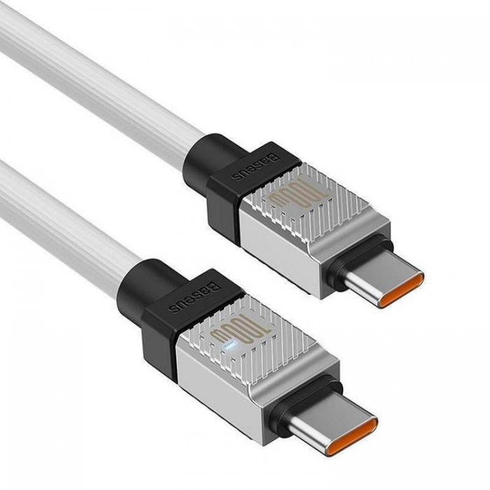 BASEUS - Baseus Kabel USB-C Till USB-C 1m - Vit