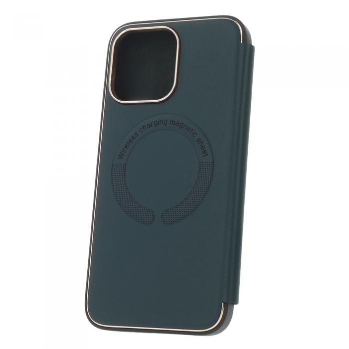OEM - Guldfrgat Smart Mag-fodral till iPhone 12/12 Pro Mrkgrn