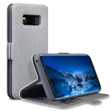 A-One Brand - Slimmat Plånboksfodral till Samsung Galaxy S8 - Grå