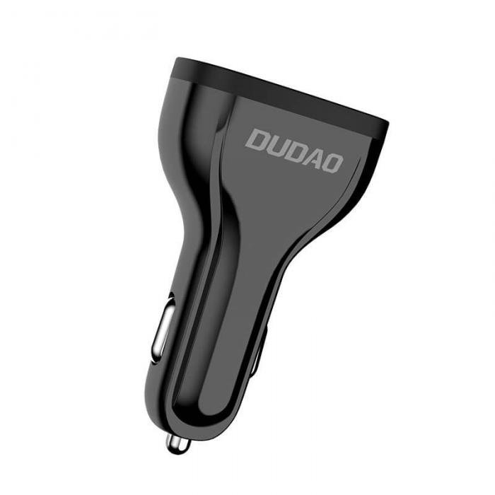 Dudao - Dudao universal Billaddare 3x USB snabb laddning 3.0 Vit