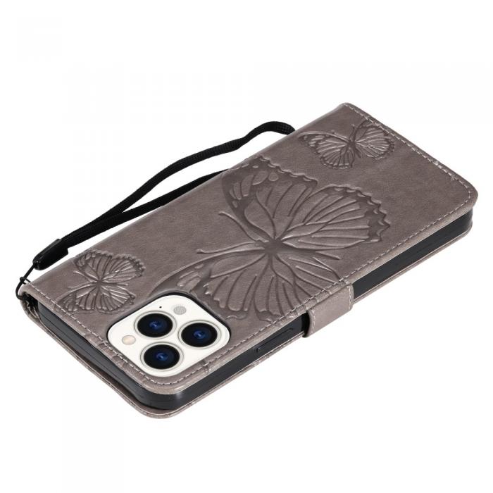 OEM - Fjrilar Plnboksfodral iPhone 13 Pro Max - Gr