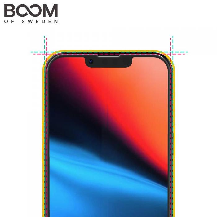 Boom of Sweden - BOOM iPhone 13 Mini Curved Hrdat Glas Skrmskydd