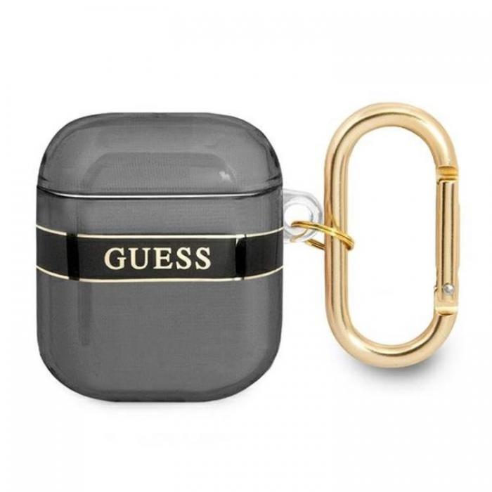 Guess - Guess AirPods Skal Strap Collection - Svart