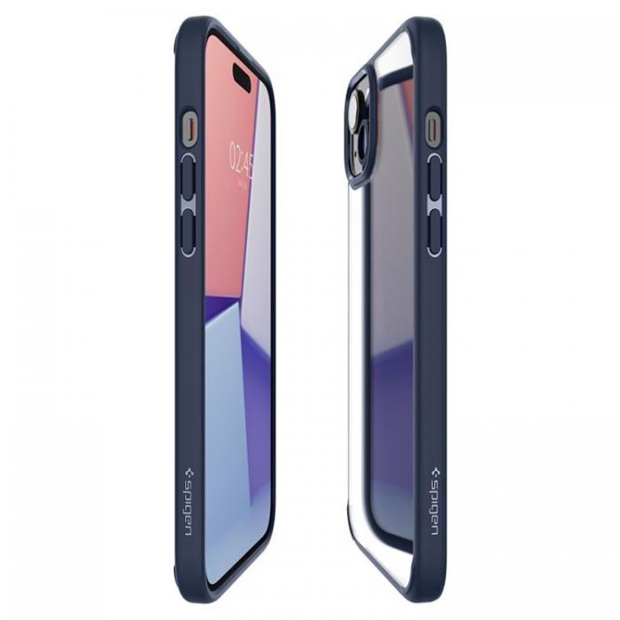 Spigen - Spigen iPhone 15 Mobilskal Ultra Hybrid - Navy Bl