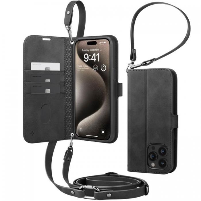 Spigen - Spigen iPhone 15 Pro Plnboksfodral 'S' Pro - Svart