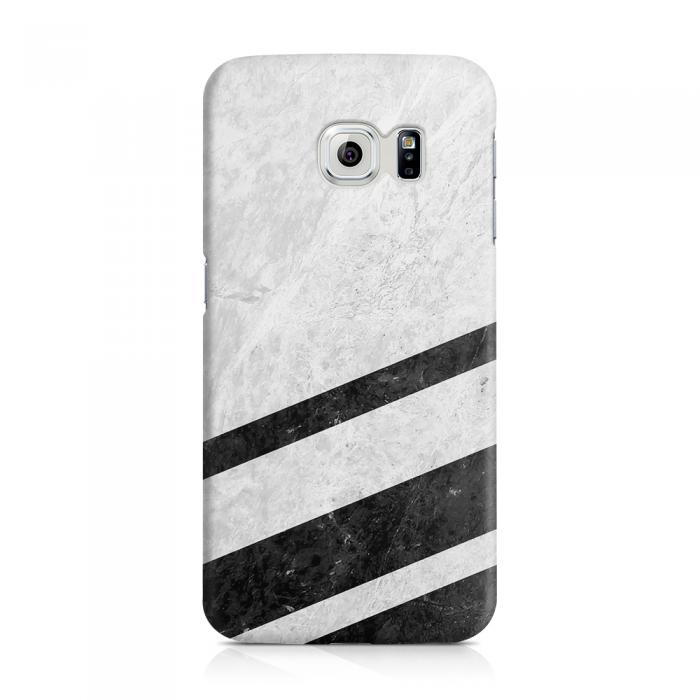 UTGATT5 - Skal till Samsung Galaxy S6 Edge - White Striped Marble