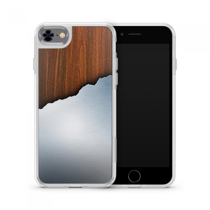 UTGATT5 - Fashion mobilskal till Apple iPhone 7 - Aluminium wood