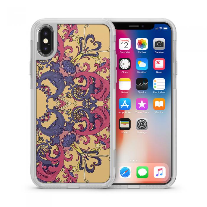 UTGATT5 - Fashion mobilskal till Apple iPhone X - Orientaliska blommor
