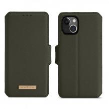 A-One Brand - Muxma Saffiano Plånboksfodral till iPhone 13 - Grön