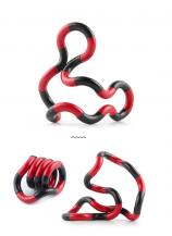 Fidget Toys - Fidget Twister Toy - Antistress - Sensory - Svart/Röd