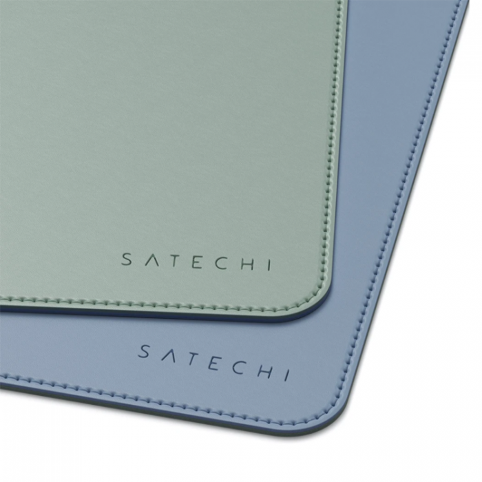 UTGATT1 - Satechi Eco-Leather Deskmate - Dubbelsidig - Bl / Grn
