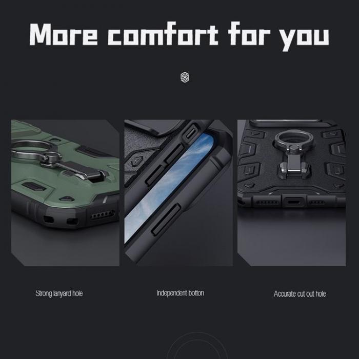 Nillkin - Nillkin iPhone 14 Skal Ringhllare Armor Pro - Bl