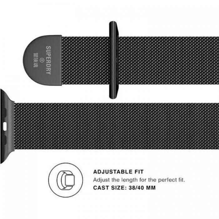 Superdry - Superdry Chainmail Band Apple Watch 38/40/41 mm - Svart