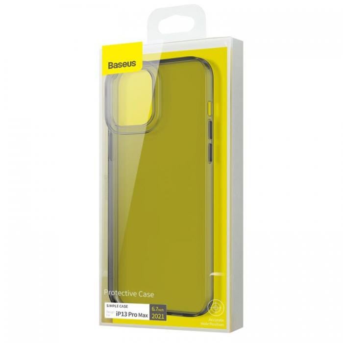 BASEUS - Baseus Simple Series Gel Skal iPhone 13 Pro - Svart