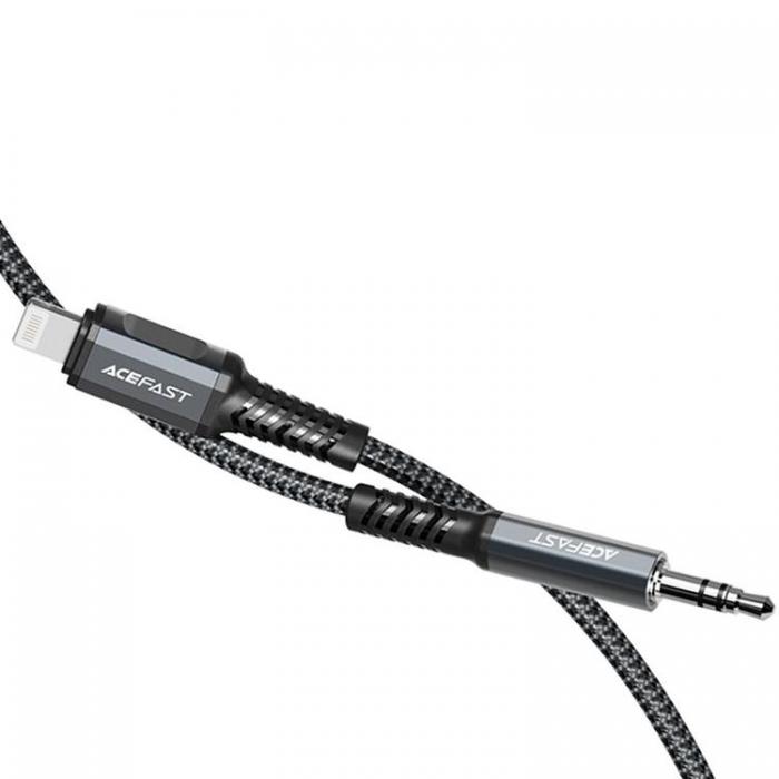UTGATT1 - Acefast MFI Ljud Lightning 3.5 mm Mini Jack Kabel 1.2m - Gr